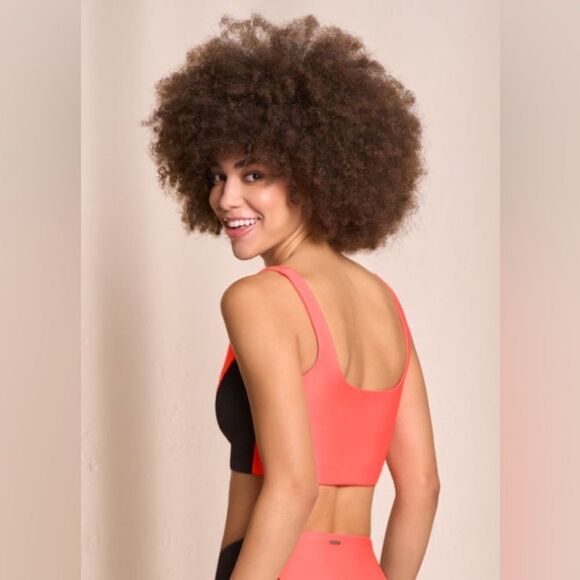 Maaji NWT Reversible Fire Ninna Sporty Bralette Bikini Top in Orange Size M - Picture 4 of 5